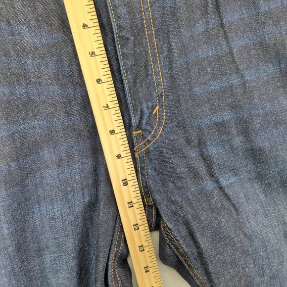 Levi's 541 Jeans Men's 36x32 Dark Stretch Denim Straight Leg Contrast Stitching - Picture 5 of 10